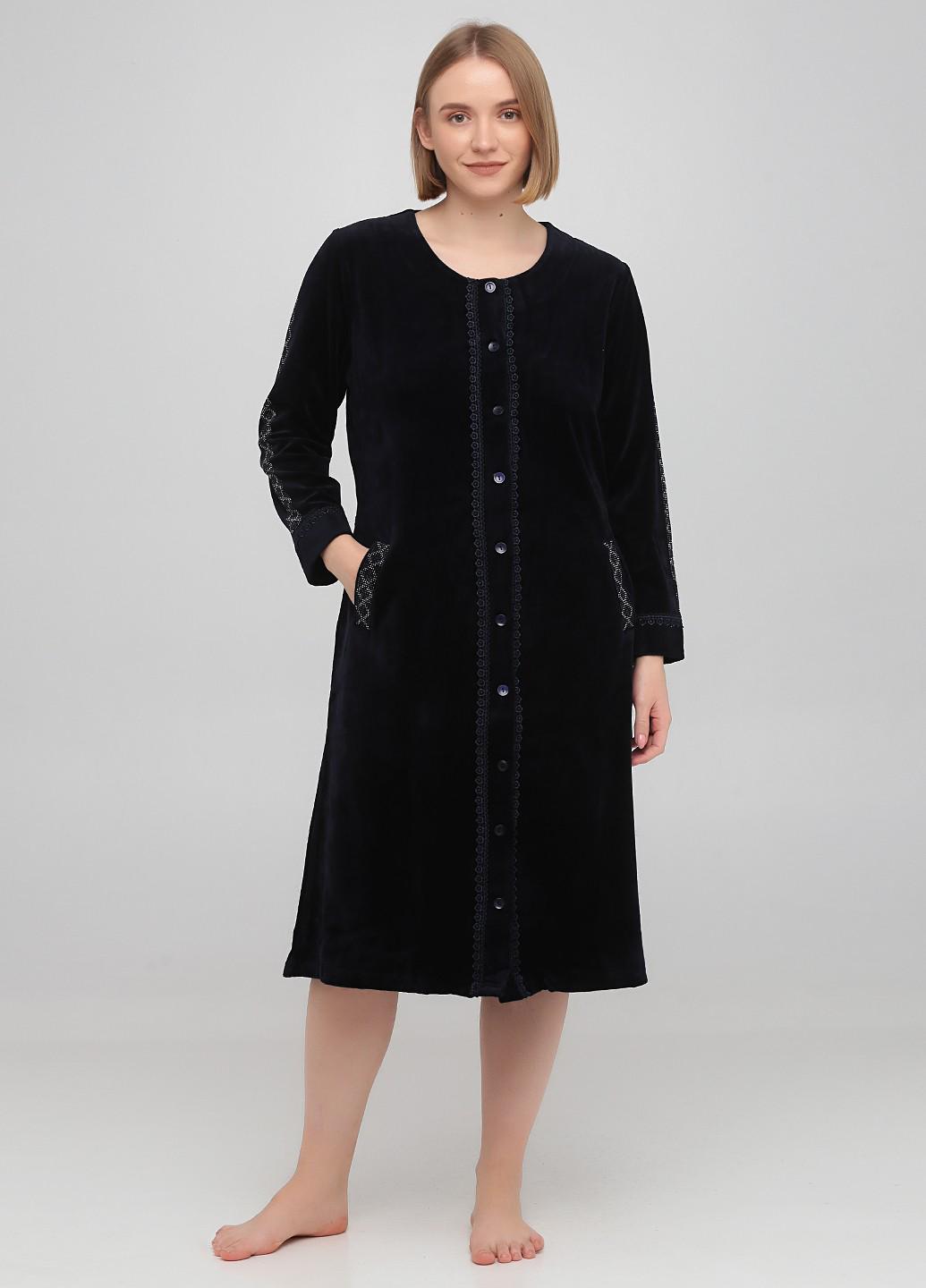 Домашний женский халат Romeo Life XL Синий (3583-03)