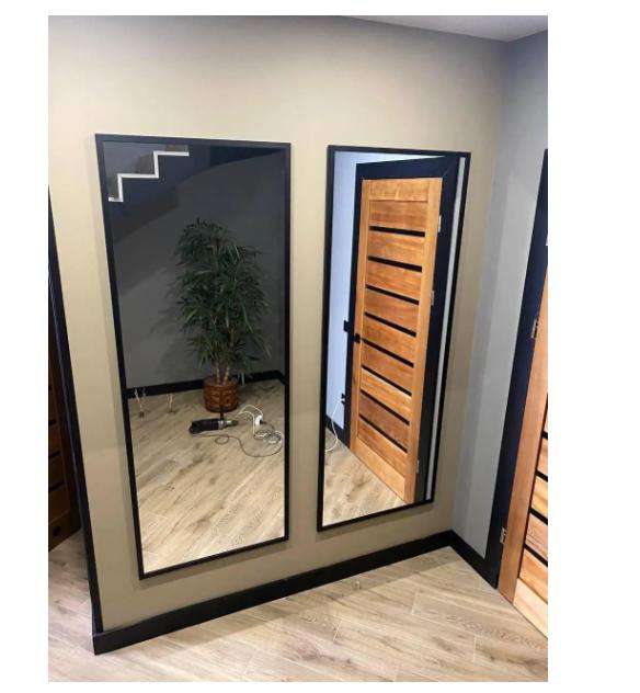 Дзеркало настінне 2290 в повний зріст в тонкій рамі 1800х800 мм Чорний (29367124) - фото 6 Дзеркало настінне 2290 в повний зріст в тонкій рамі 1800х800 мм Чорний (29367124) - фото 6