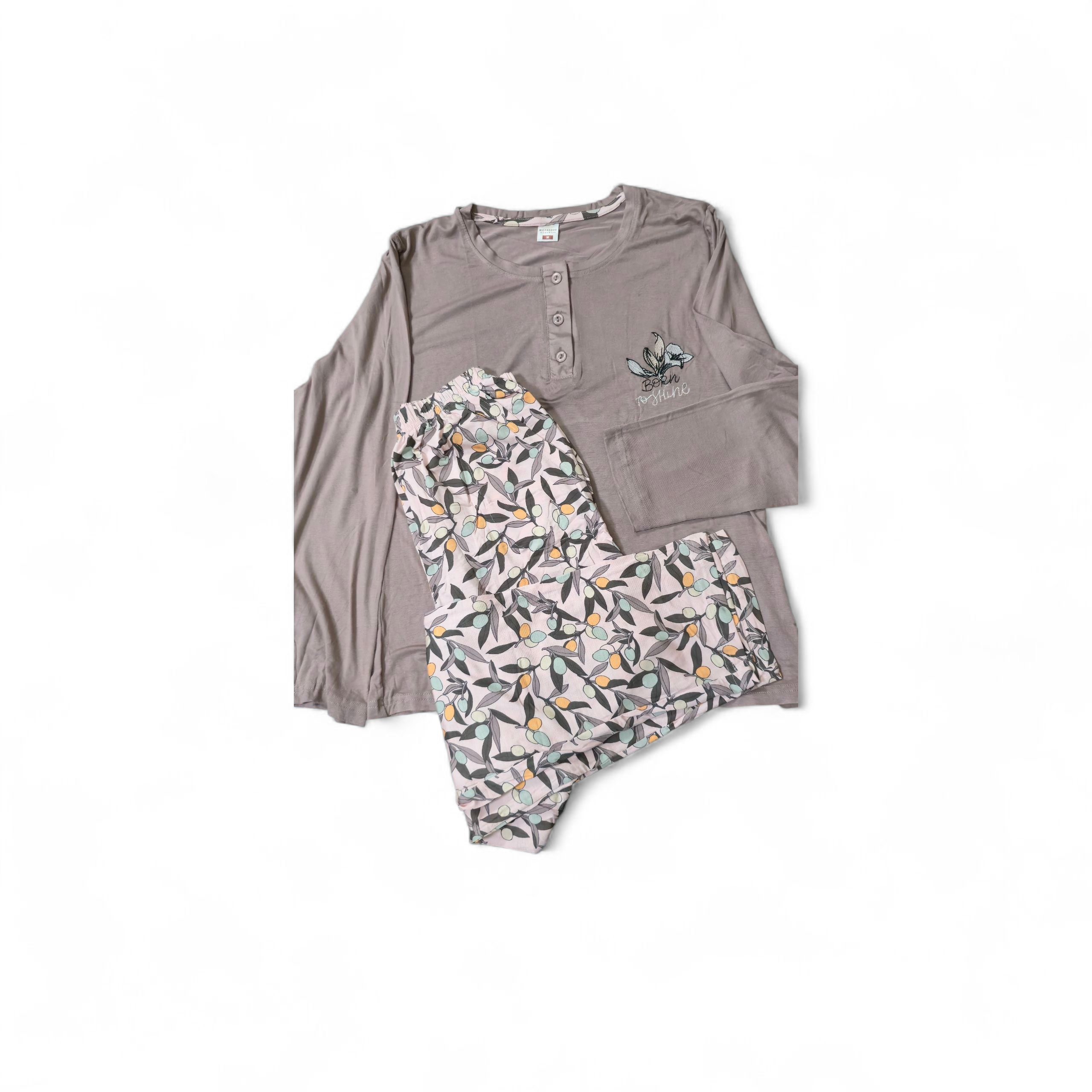 Пижама женская с карманами L Пудра (701117) - фото 2 Пижама женская с карманами L Пудра (701117) - фото 2