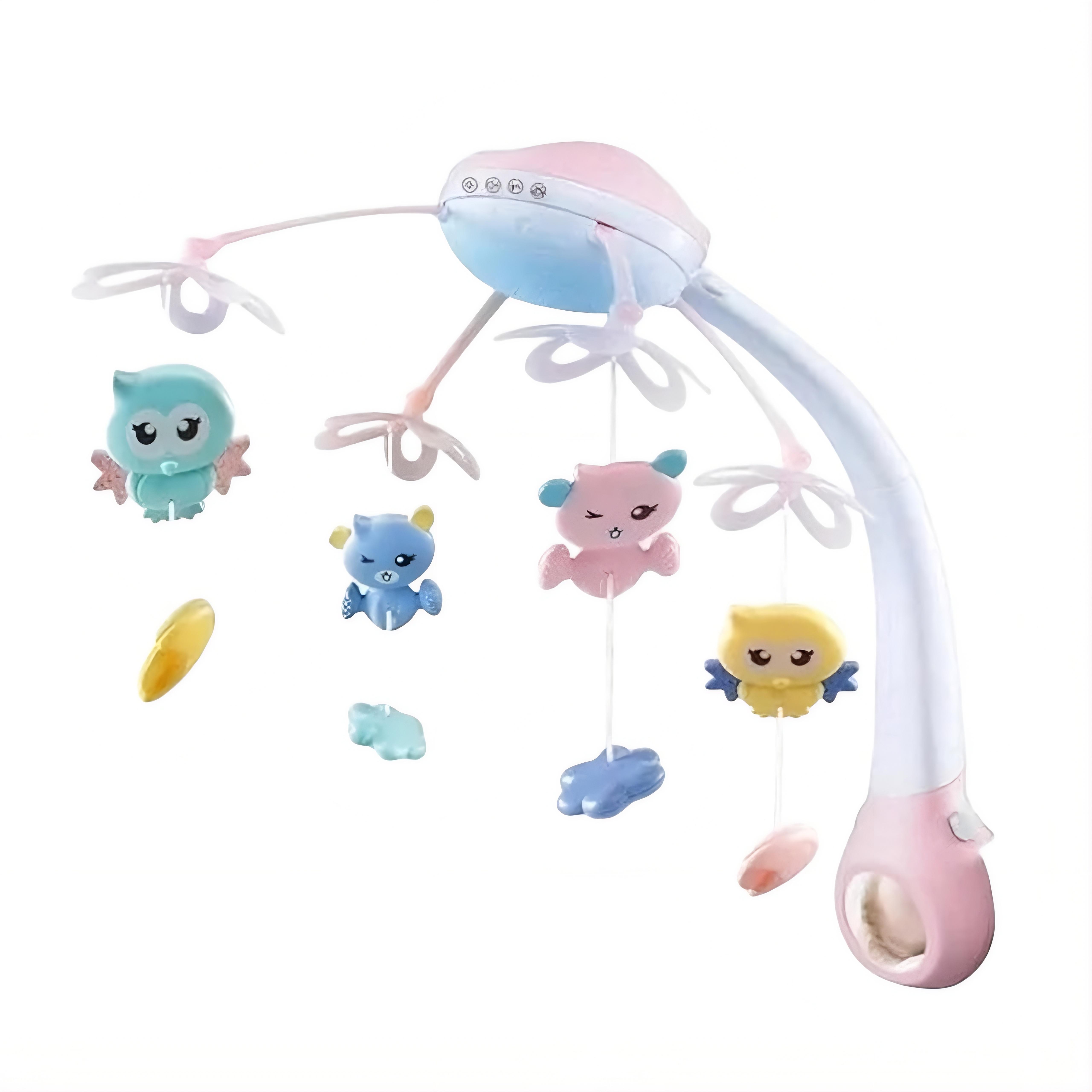 Карусель музыкальная на кроватку HB0006ABCD Розовый (31767148)