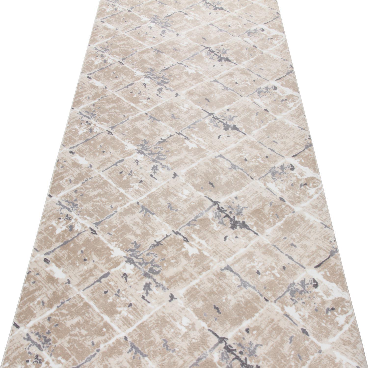 Ковер на силиконовой основе противоскользящий DAKARIA Soft Run 4003M 2x2 м Бежевый (00-00019891) - фото 6 Ковер на силиконовой основе противоскользящий DAKARIA Soft Run 4003M 2x2 м Бежевый (00-00019891) - фото 6