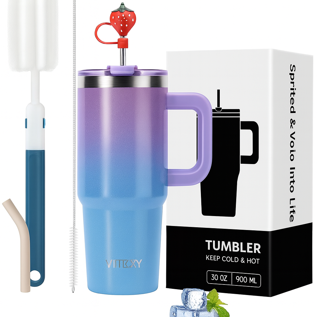 Термокружка Watersy 30OZ градиент 887 мл Фиолетовый (WATERSY15)