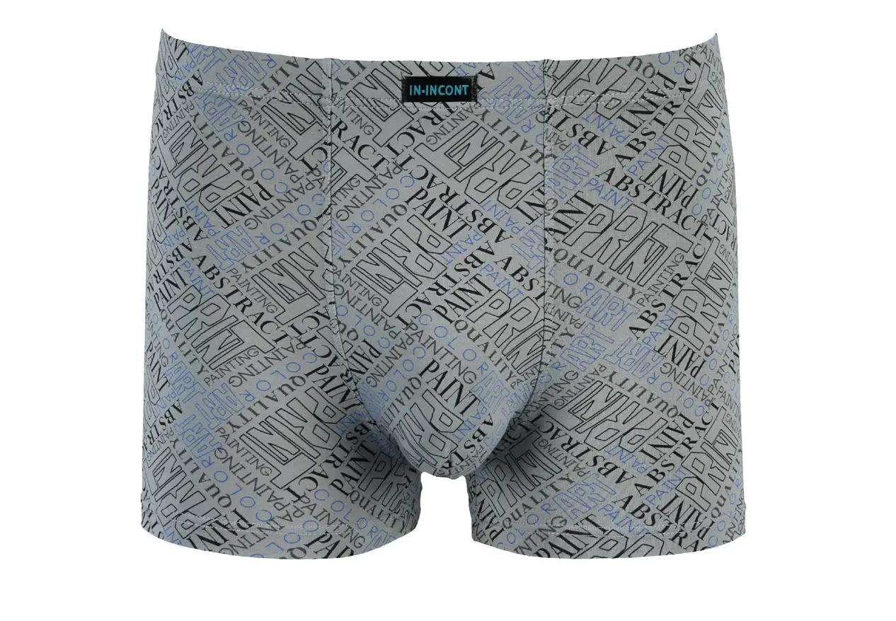 Мужские трусы IN.INCONT Полу-батал 3XL р. 50-52 Светло-серый (20315)