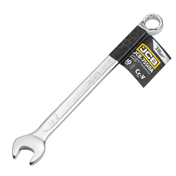 Ключ гаечный рожково-накидной 10 мм отогнутый на 75 градусов (75510A) - фото 1 Ключ гаечный рожково-накидной 10 мм отогнутый на 75 градусов (75510A) - фото 1