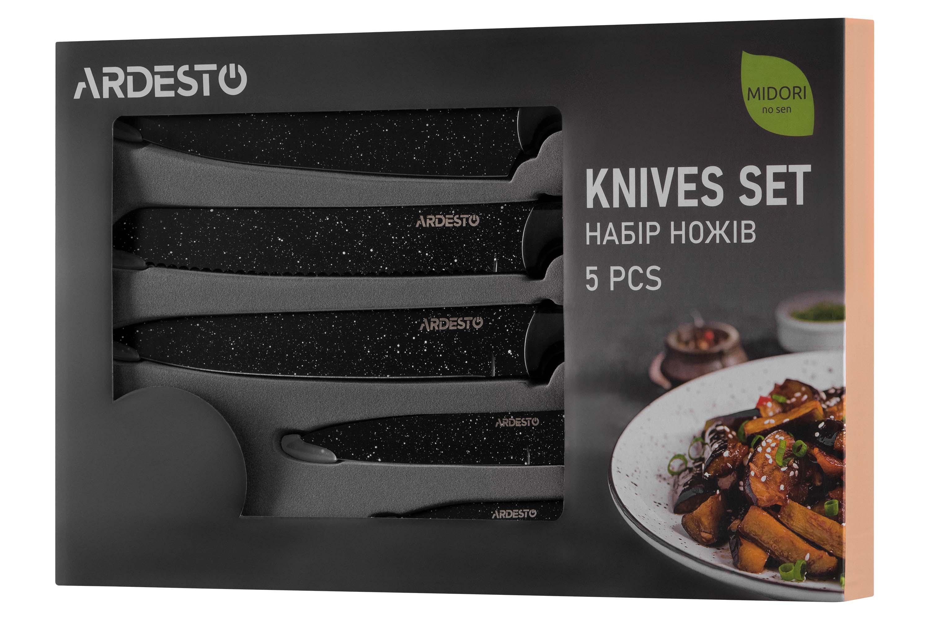 Набор ножей Ardesto Midori 5 шт. (30344498) - фото 7 Набор ножей Ardesto Midori 5 шт. (30344498) - фото 7