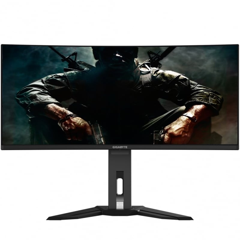 Монитор Gigabyte MO34WQC Gaming Monitor изогнутый OLED 3440x1440 3K Ultra WQHD 34" (tf6435)