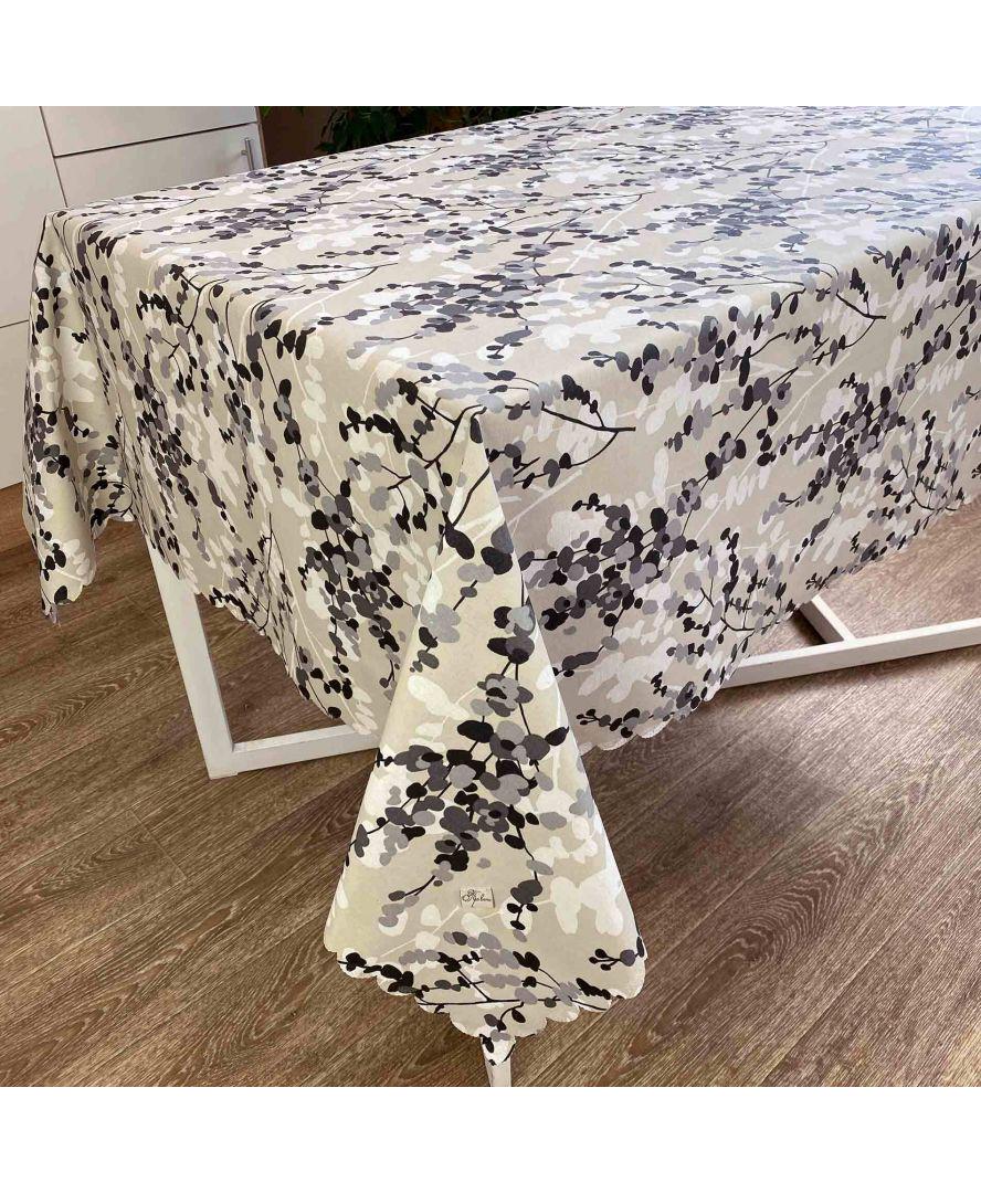 Скатерть водоотталкивающая Simfoni 180x136 Веточки