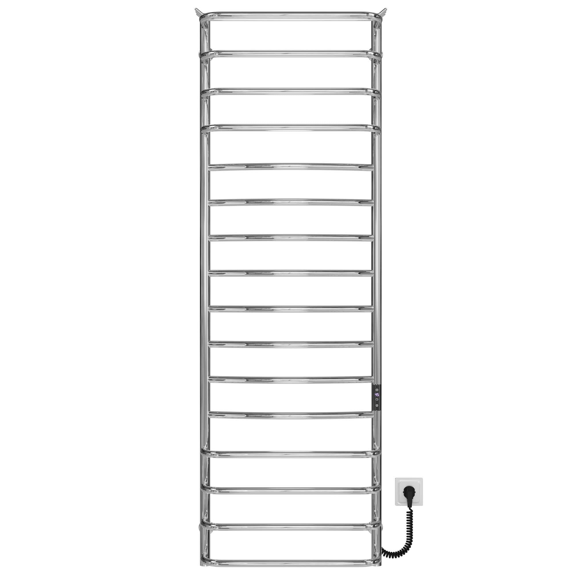 Полотенцесушитель электрический Deffi Юность П16 JD03 правое подключение нержавеющая сталь 500х1600 мм Хром (C.YU.160.50.16.E.C.R.1)