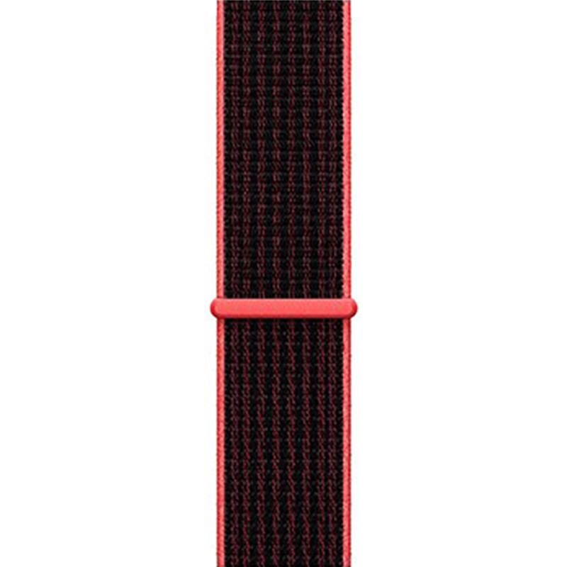 Ремінець для Apple Watch 38-40 mm Sport Loop Nike Black/Red (29caa1-800) - фото 2