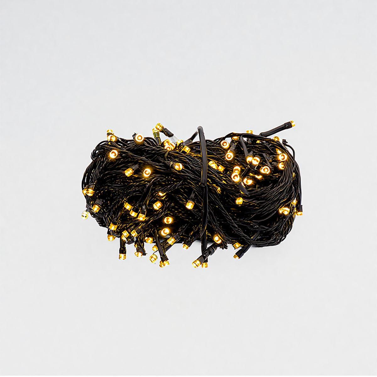 Гірлянда кімнатна Нитка W180LED18MBY 18 м 180 LED Чорний/Теплий Білий (29912754) - фото 5 Гірлянда кімнатна Нитка W180LED18MBY 18 м 180 LED Чорний/Теплий Білий (29912754) - фото 5