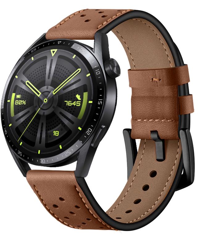 Ремінець шкіряний Classico для Huawei Watch GT3 46 мм Light Brown (26145-45)