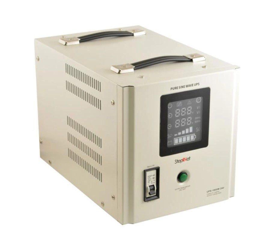 Источник бесперебойного питания Step4Net с правильной синусоидой UPS-2500VA 1800 Вт LCD 24V под внешний АКБ заряд 20A (58355)