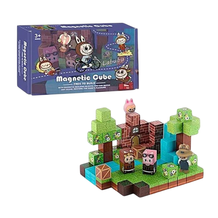 Конструктор магнитный детский игровой Fun Game BZ 94-6 B Лабубу на 100 дет. (2864862214)