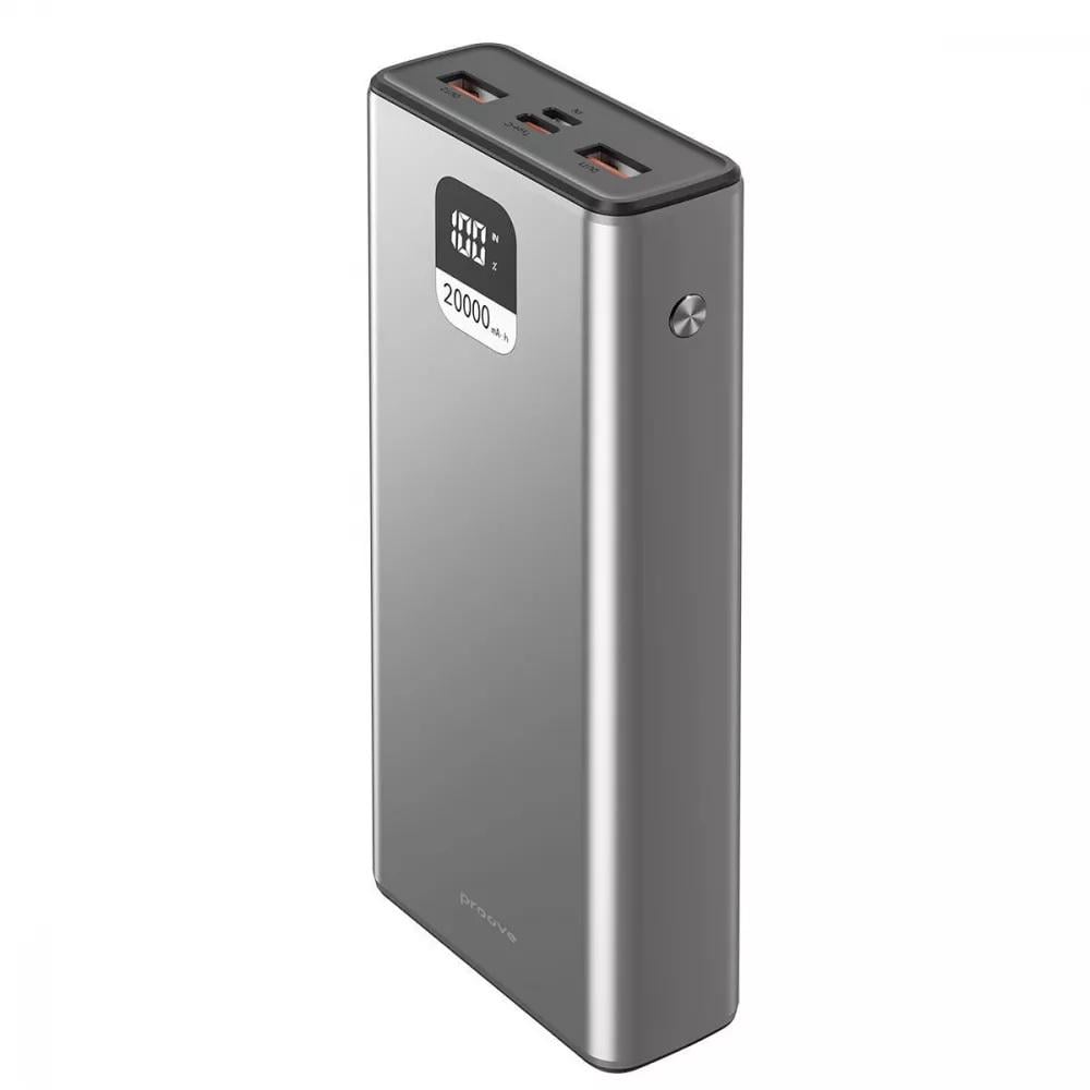 Повербанк Proove Guardian 20000 mAh 22,5W Type-C USB LED-дисплей Gray (6d36cb10)
