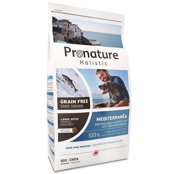 Корм сухой Pronature Holistic Mediterranea Large Bites Лосось беззерновой холистикдля собак средних и крупных пород 12 кг