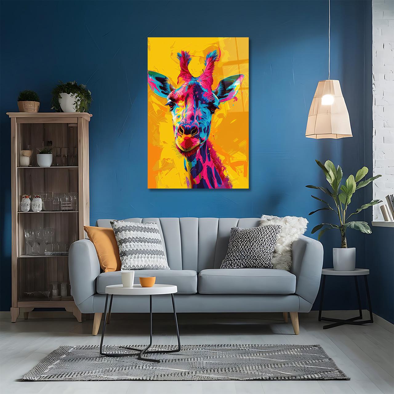 Картина на стекле NovellaPrint Поп-арт Жираф 60х90 см (446.3) - фото 6