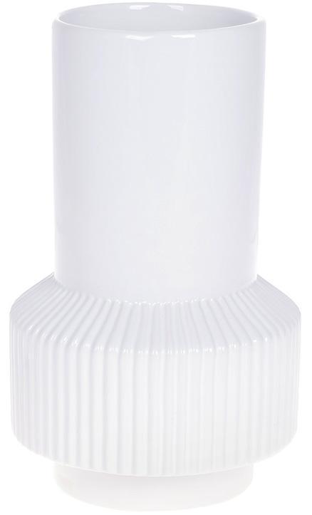 Ваза керамическая Stone Flower 13,6х13,6х22,2 см Белый (BD-733-491)