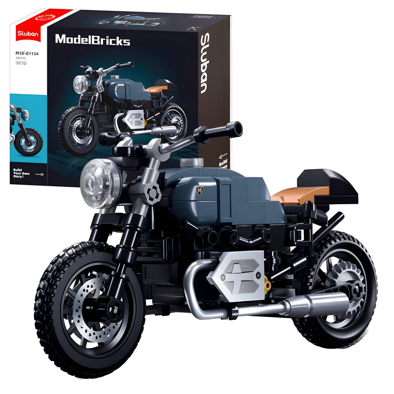 Конструктор Sluban Model Bricks Мотоцикл 191 дет. (M38-B1134)