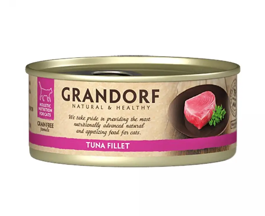 Корм влажный для кошек Grandorf TUNA FILLET филе тунца 70 г