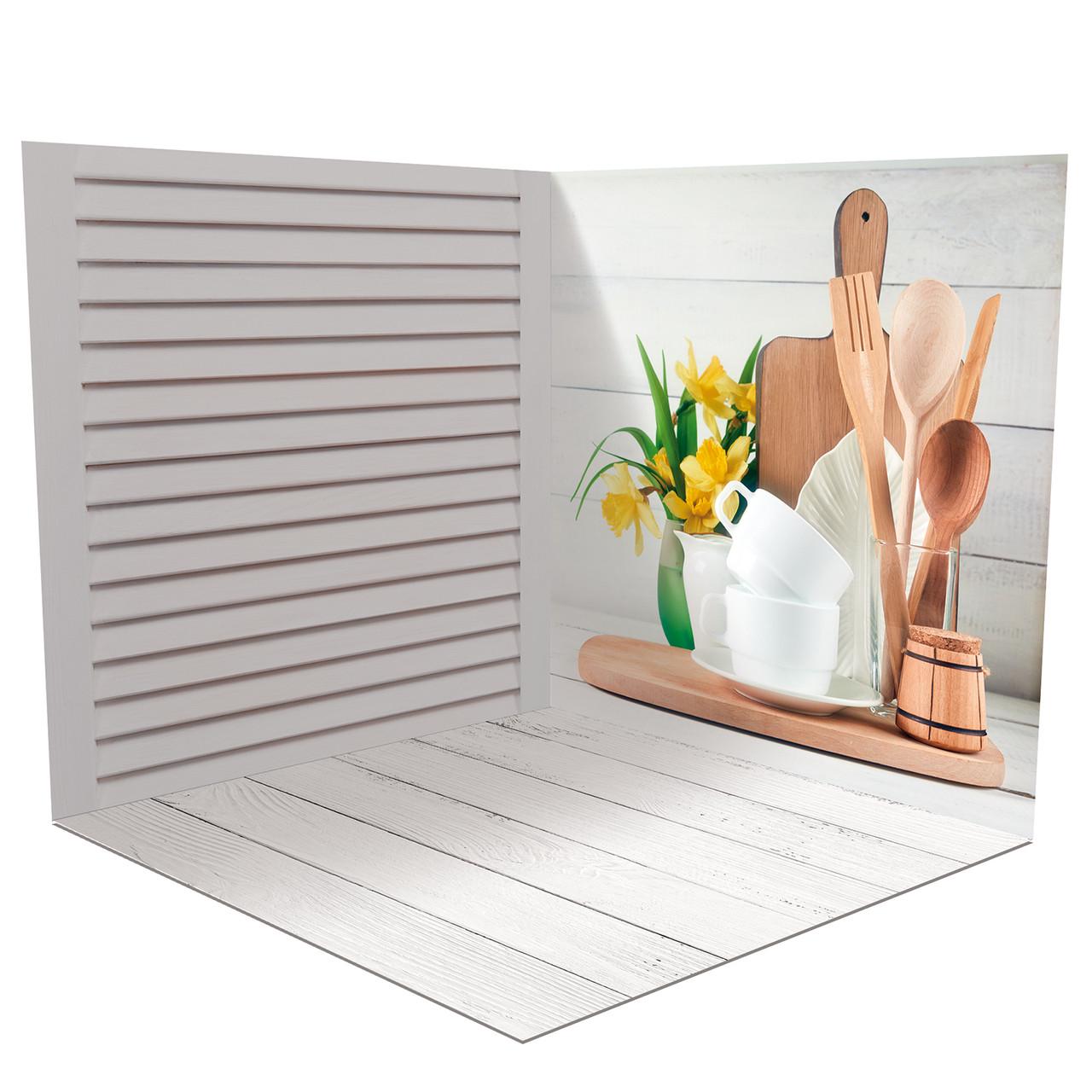 Фотофон вініловий кутовий, 140x140 см Frontlit 450 г/м2 №58062