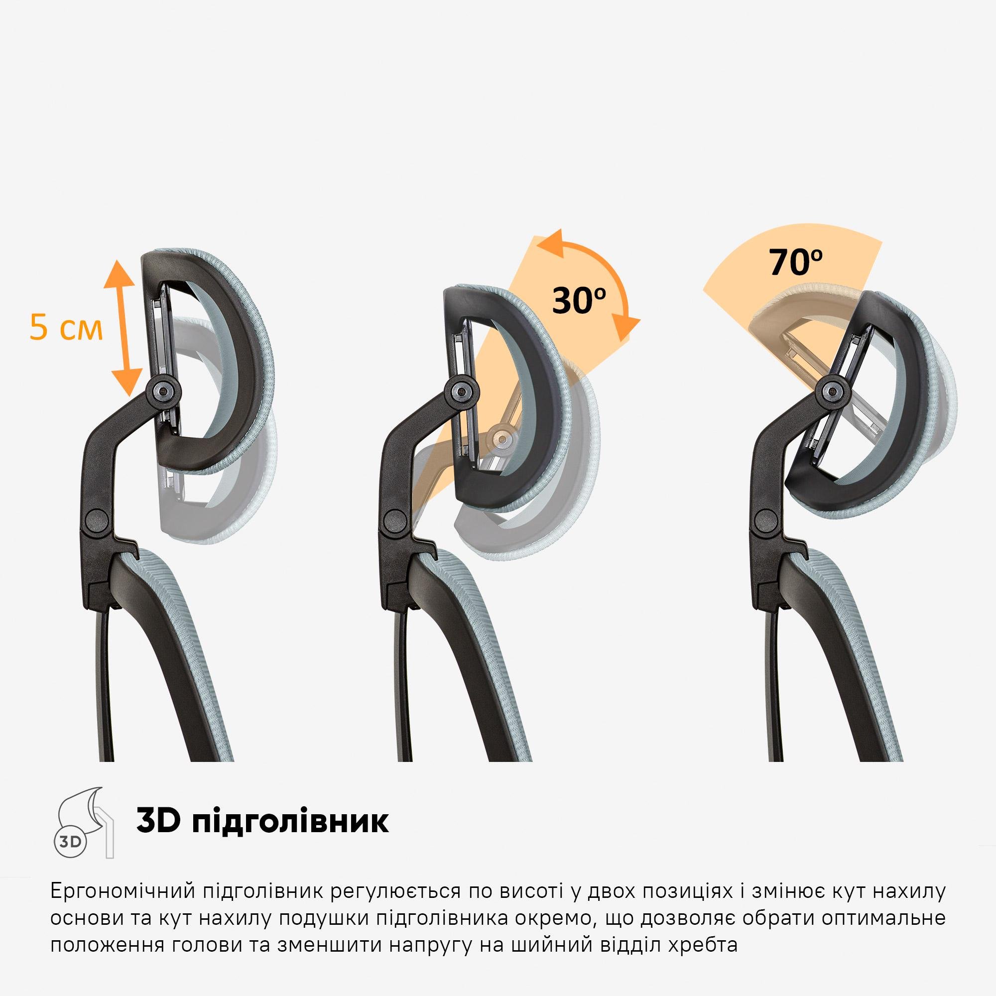 Кресло Mealux Leo Air Plus Grey/Blue (Y-546 KBGL) - фото 9