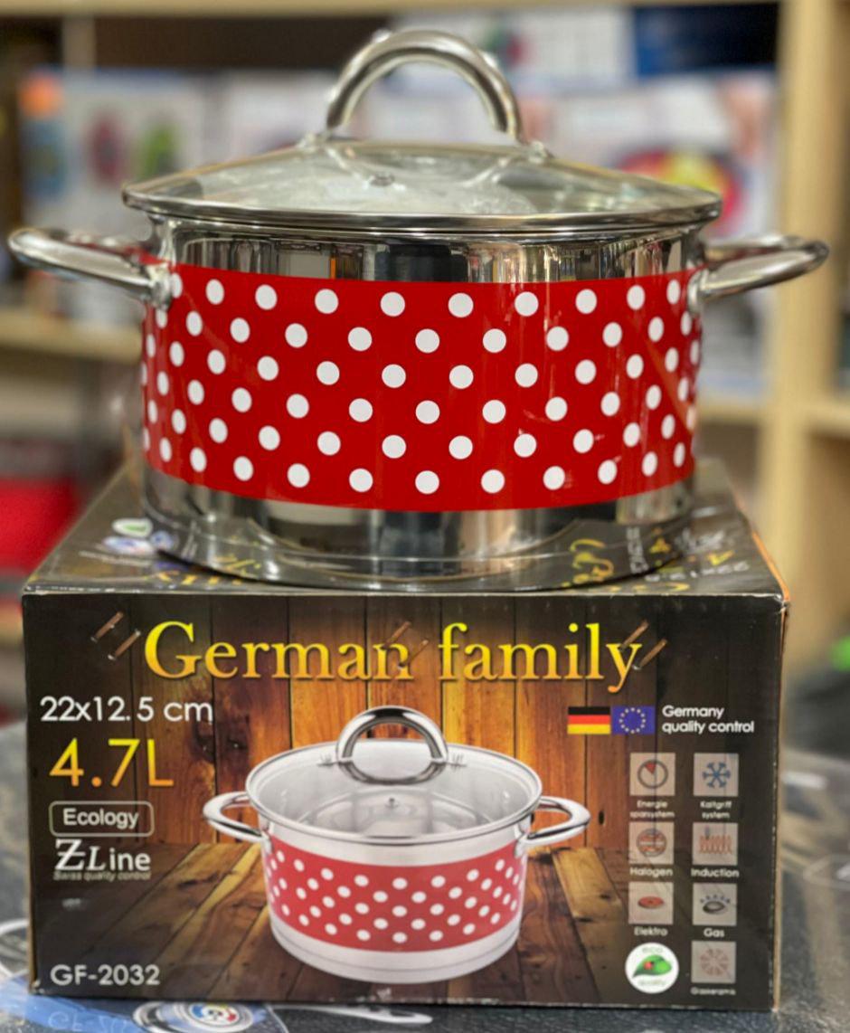 Каструля з товстим дном German Family GF-2032 з нержавіючої сталі 4,7 л (GF-2032) - фото 6