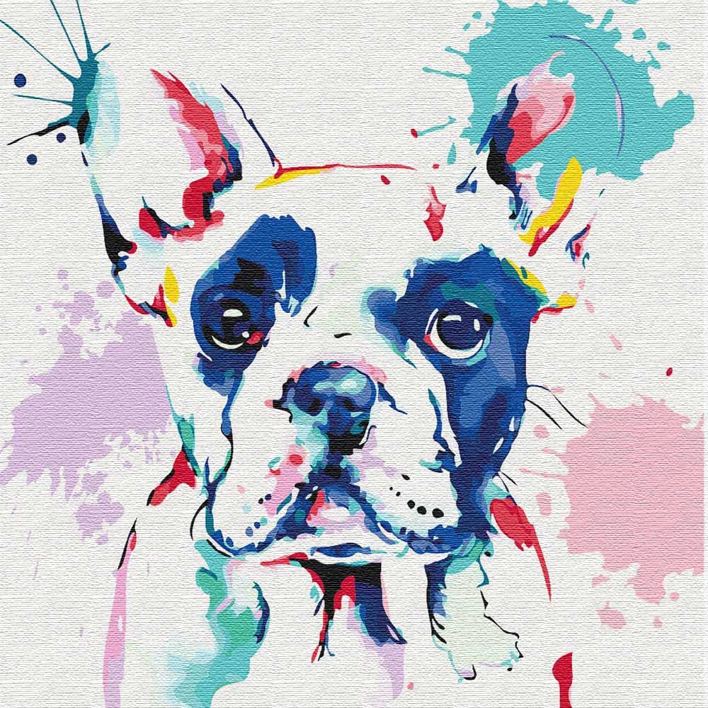 Картина по номерам Идейка "Мой верный друг" 30х30 см (KHO4198)