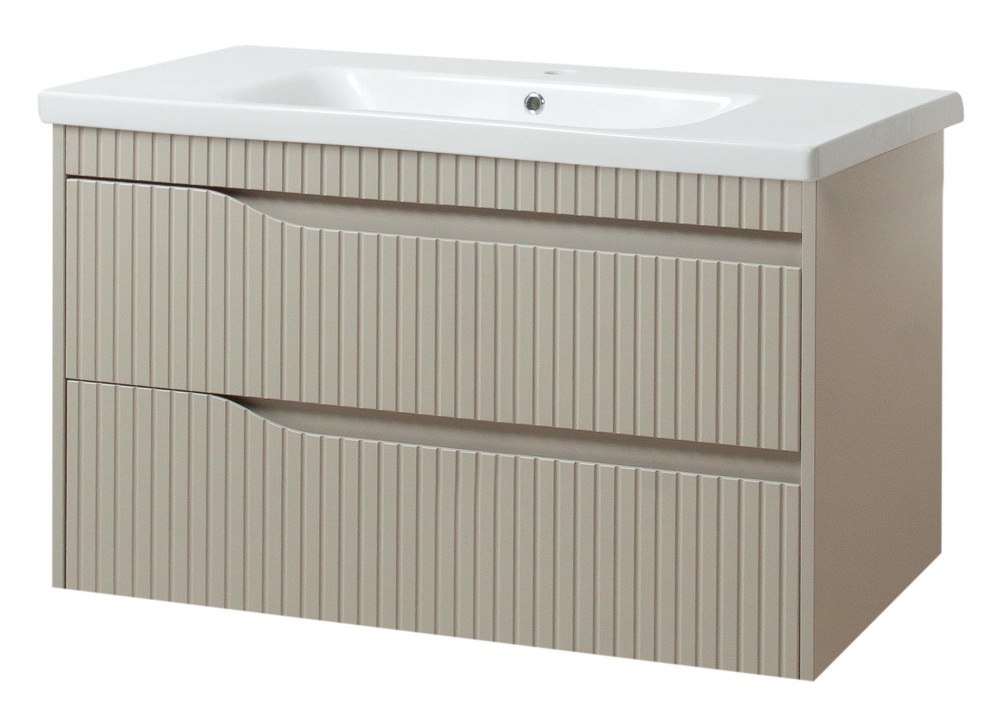 Тумба ЮВВИС Florence ТП-2 Д с умывальником Bolero 100 см Мокко матовый (UVV165)