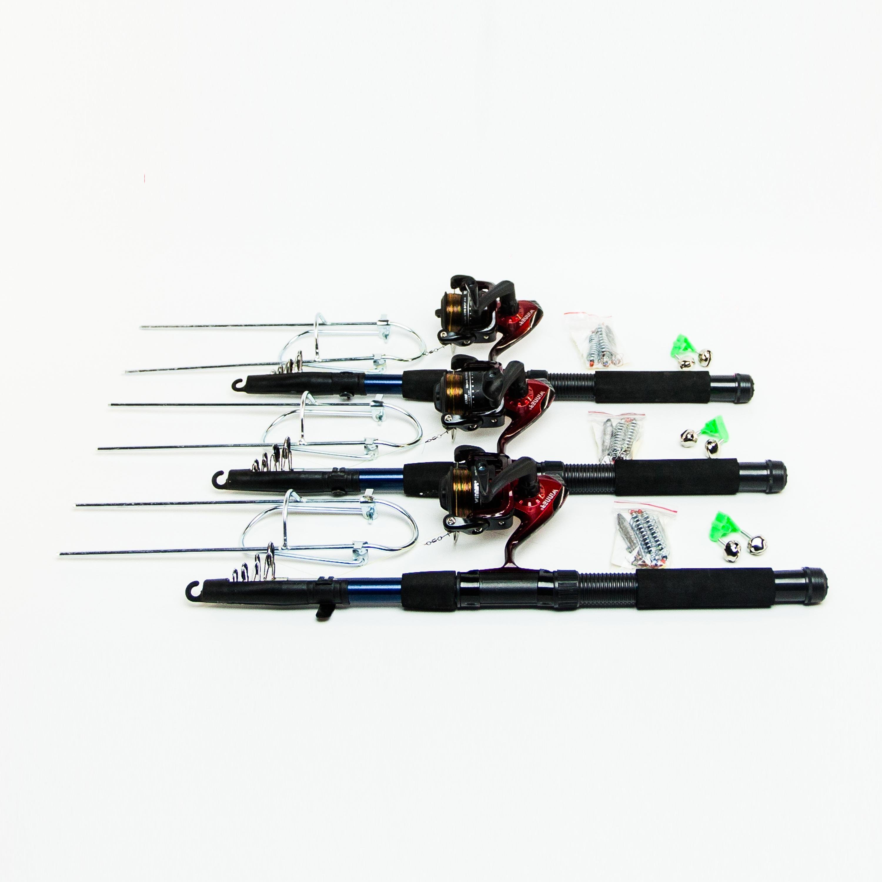 Спиннинги SR 2,1 м с катушками в сборе 3 шт.