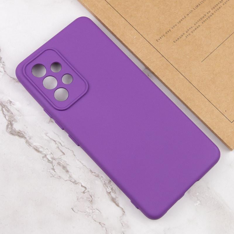 Протиударний чохол Silicone Cover Lakshmi Full Camera (AA) для Samsung Galaxy A23 4G  Фіолетовий / Purple - фото 4