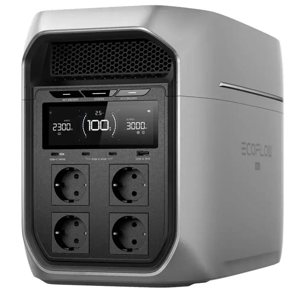 Зарядная станция портативная EcoFlow DELTA 3 Max Plus 3000W пиковая 6000W LFP электростанция для дома/UPS/ИБП (EF-DL3-MP)