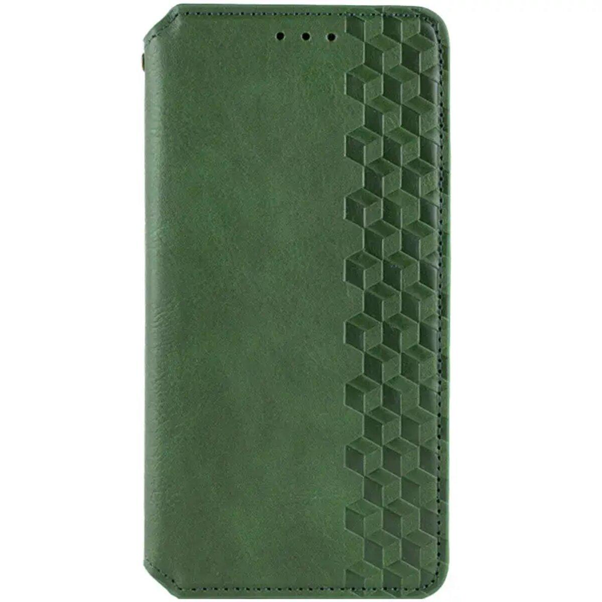 Противоударный Чехол-книжка Rubic Leather для смартфона  Samsung Galaxy A05s  Green