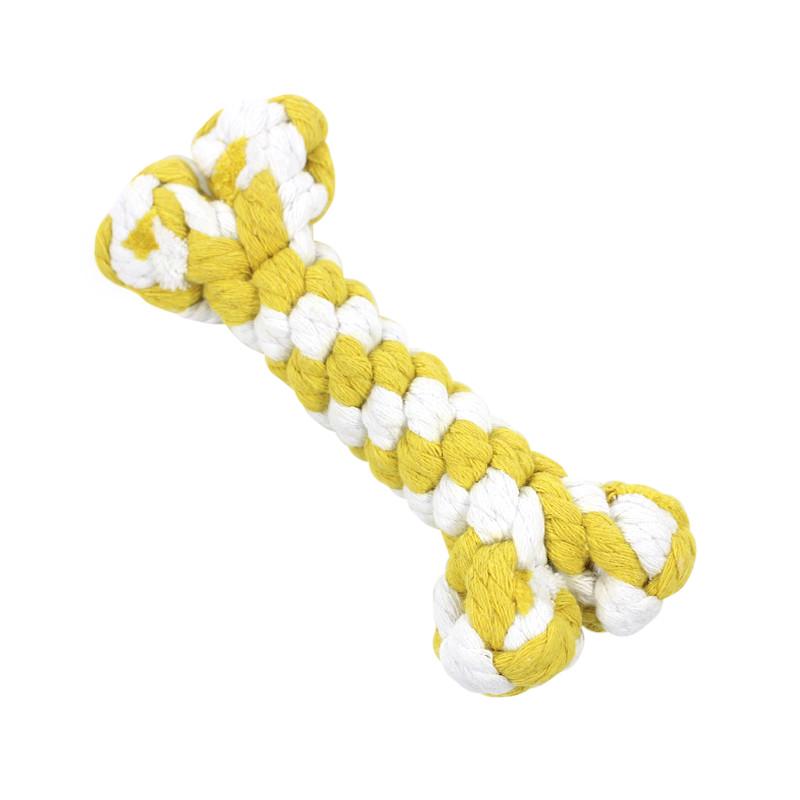 Игрушка кость веревка для собак Taotaopets 041102 Yellow