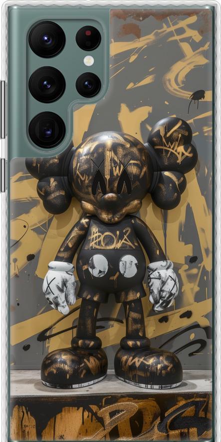 Чехол на Samsung Galaxy S22 Ultra Bronze kaws (6097pc-2500-42517)