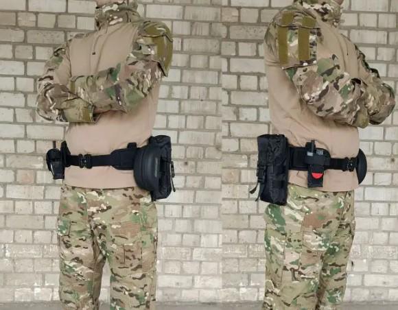 Розвантажувальний пояс РПС із кріпленням MOLLE Чорний - фото 6