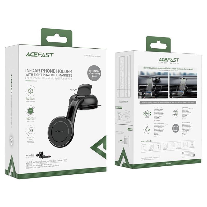 Автодержатель для телефона Acefast D7 multifunctional magnetic car holder (6974316281238)