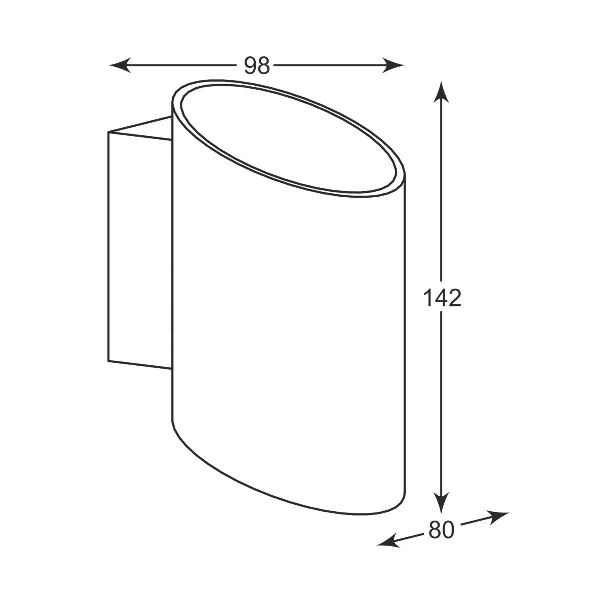 Настінний світильник Zuma Line GD SLICE WL (50603-BK) - фото 2