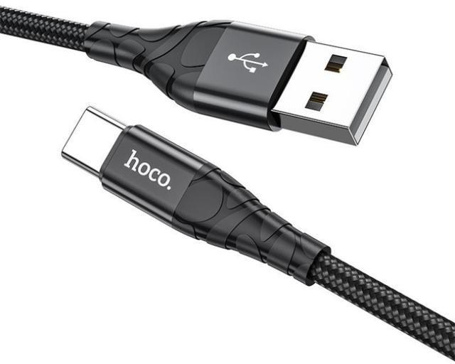 Кабель интерфейсный Hoco DU02 USB-Type-C 1 м Black (23588) - фото 2