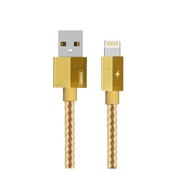 Кабель Remax RC-110i USB Lightning Gefon 1 м Золотой (6954851288244)