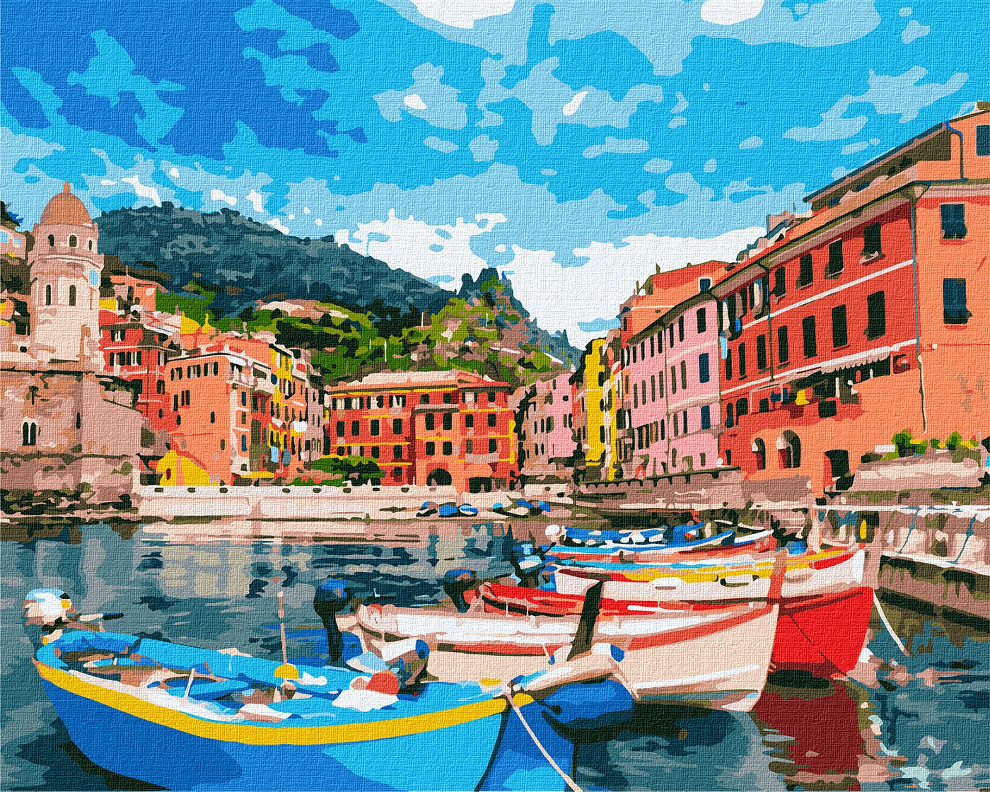 Картина по номерам Идейка Городок Италии 40x50 см (Id-KHO2725)