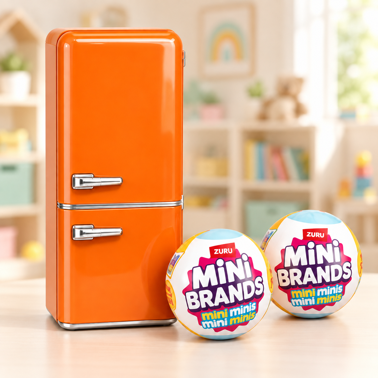 Ігровий набір з міні холодильником Mini Brands Fill the Fridge DT-1624 Помаранчевий (38398802)