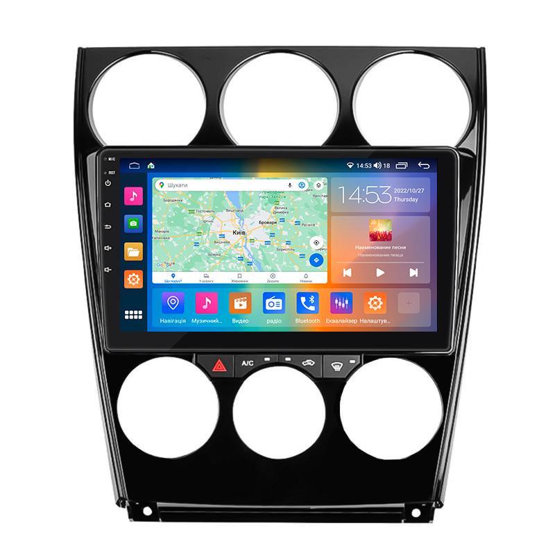 Автомагнітола штатна Lesko для Mazda 6 I GG рестайлінг 2005-2008 9" 4/64Gb CarPlay 4G Wi-Fi GPS Prime MOB