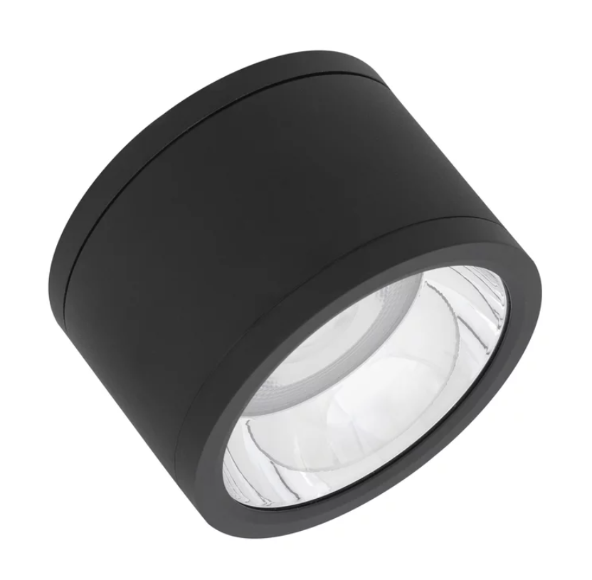 Светильник накладной Ledvanece Led даунлайт 45 W 3000К 4725 lm ⌀ 250 IP65 Черный (4058075769250) - фото 1