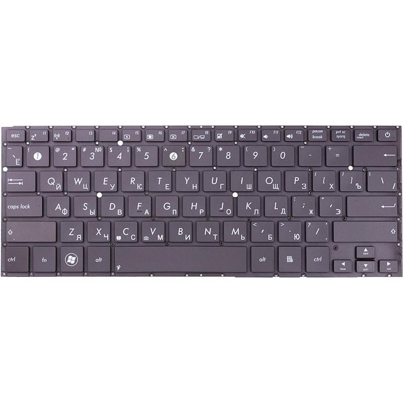 Клавіатура Power для ноутбука ASUS ZenBook UX32 UX32A сірий фрейм Чорний
