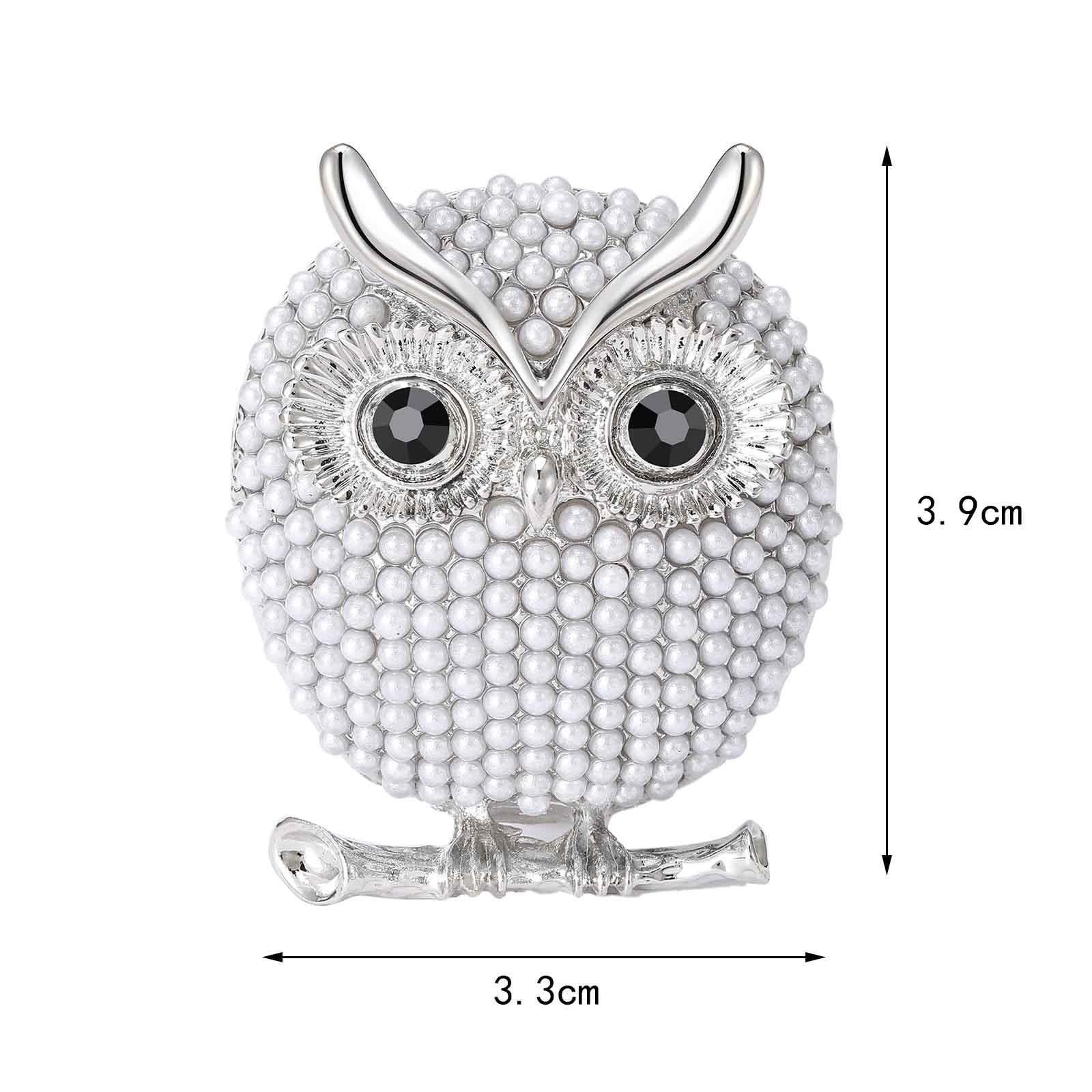 Брошка жіноча Сова 39x33 мм 14,5 г (494693342) - фото 2 Брошка жіноча Сова 39x33 мм 14,5 г (494693342) - фото 2