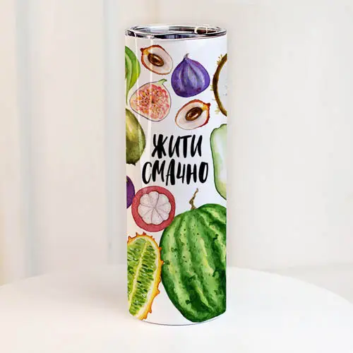 Термочашка Жить вкусно 650 мл (8-6-5026201)