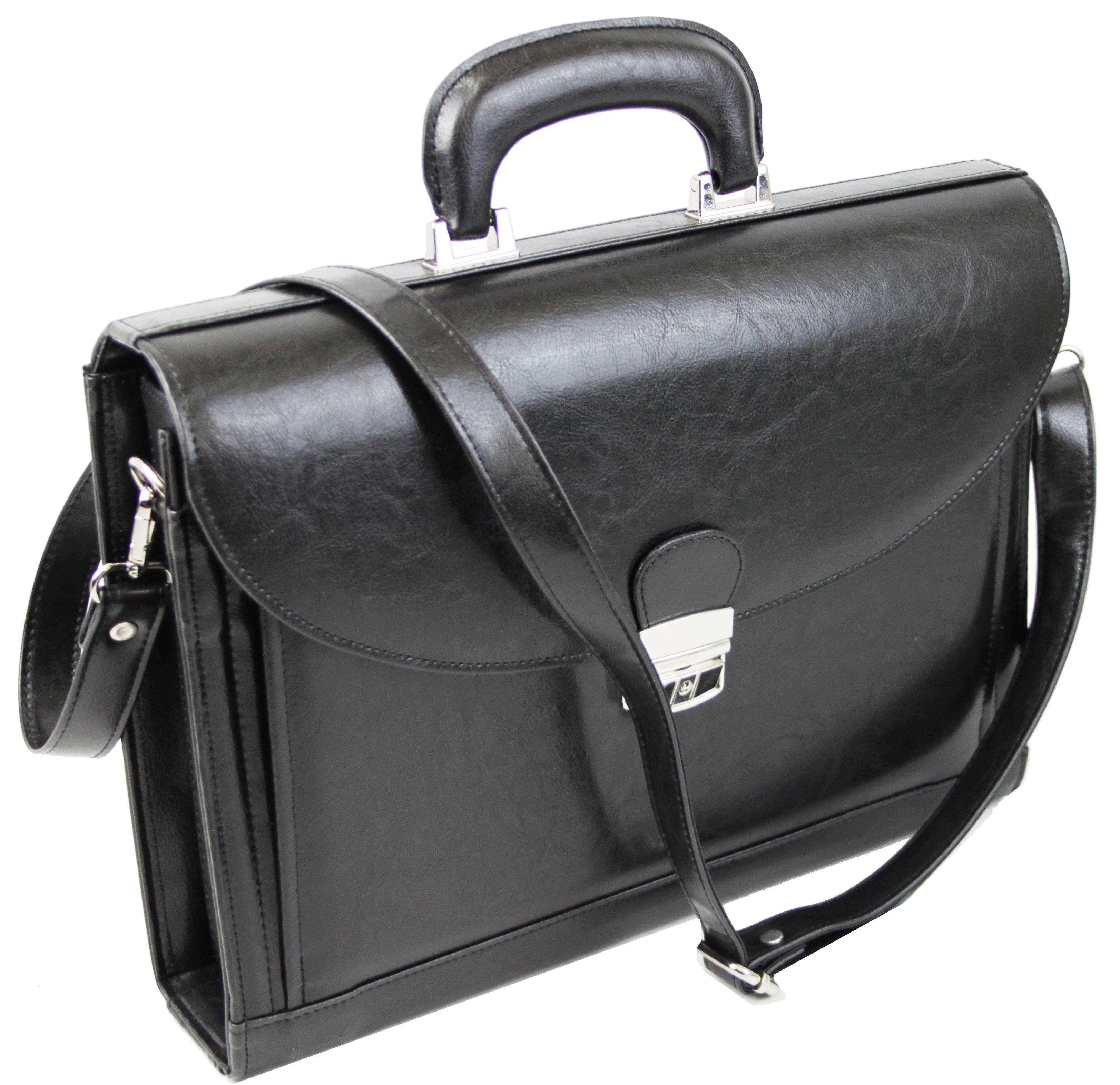Портфель мужской JPB из кожзаменителя Черный (TE-33 black)