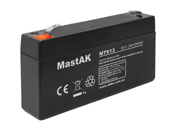 Аккумулятор MastAK MT613 6V 1,3 Ah (185020)