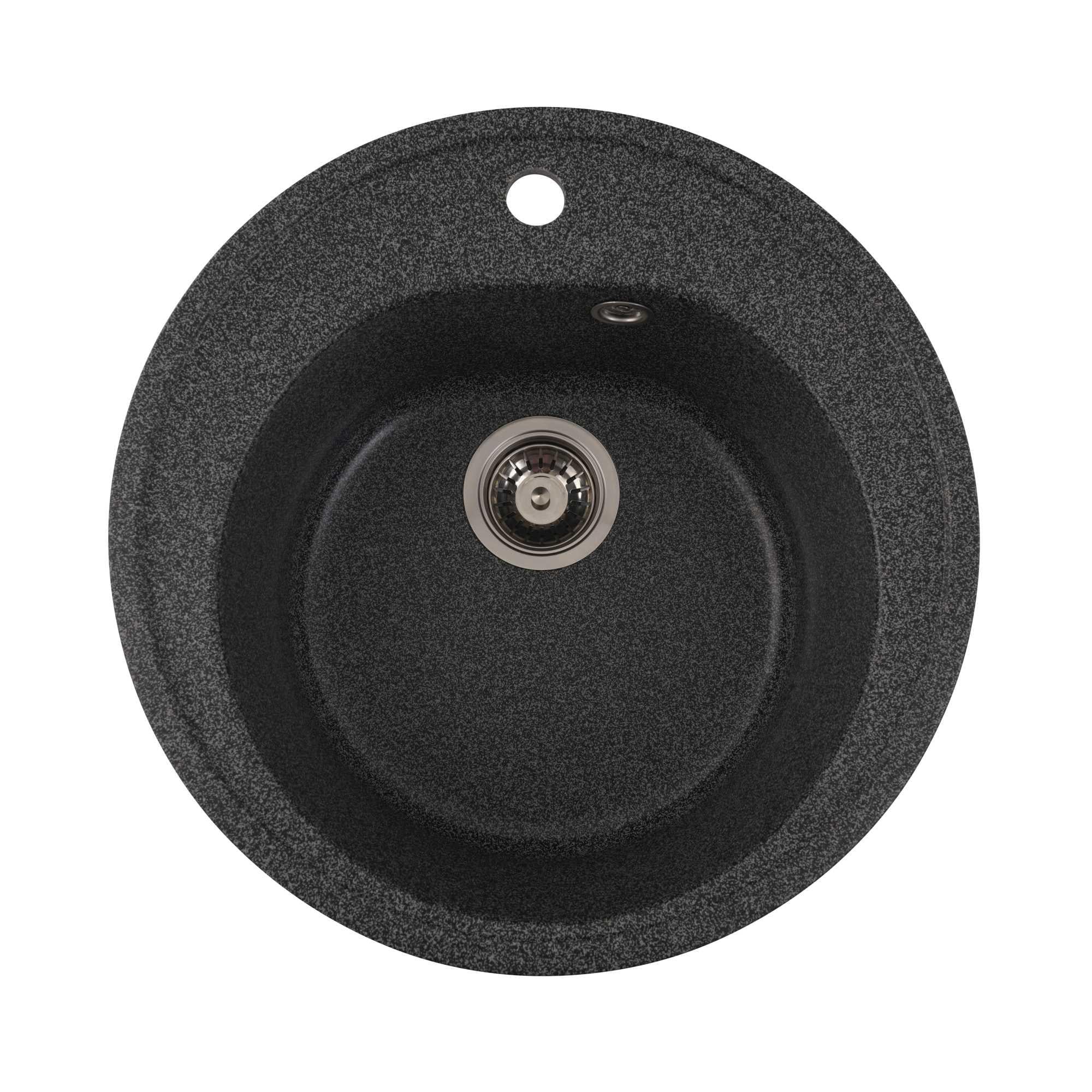 Мийка гранітна для кухні Valeso LUNA 510 матова Графіт