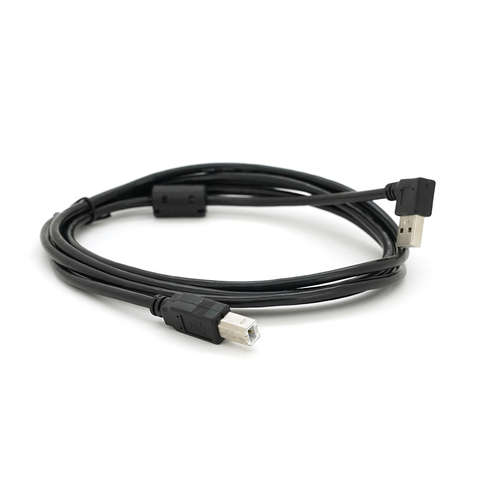 Кабель Ritar USB 2,0 AM/BM кутовий 90° 2 м Чорний (1084)